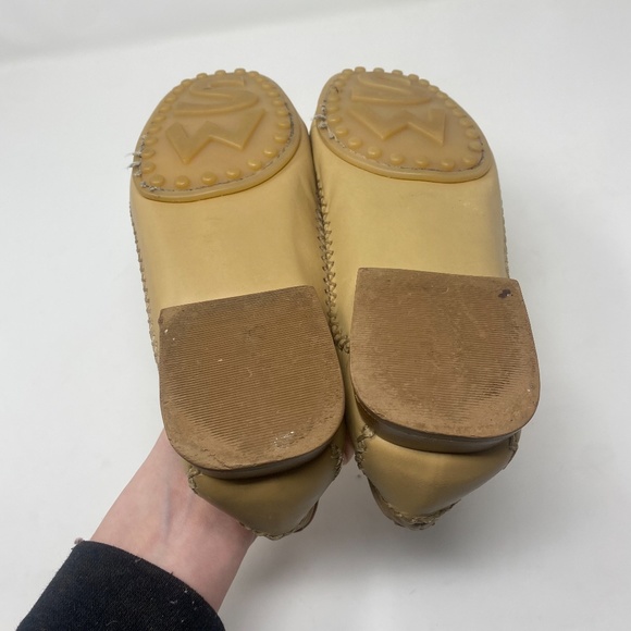 Stuart Weitzman Lincoln Tan Khaki Galaxy Women's Loafers Driving Mocs Moccasins - Picture 6 of 7